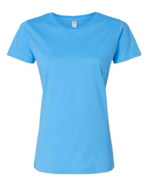 LAT Women's Fine Jersey Tee 3516 - Aqua
