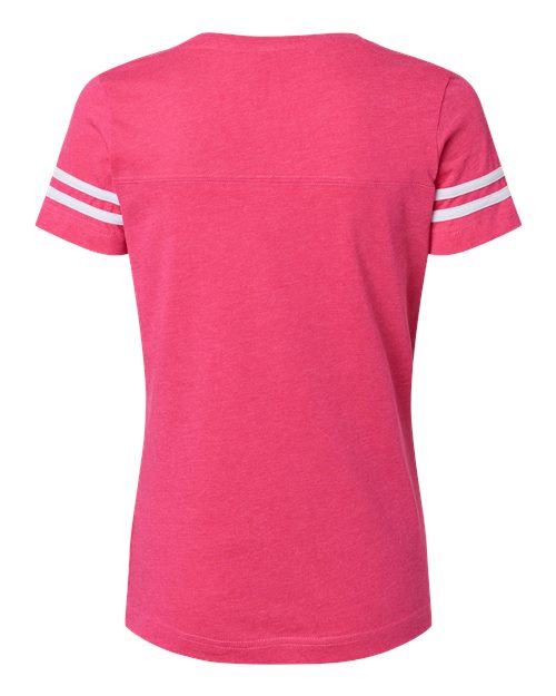 LAT Women's Football V-Neck Fine Jersey Tee 3537