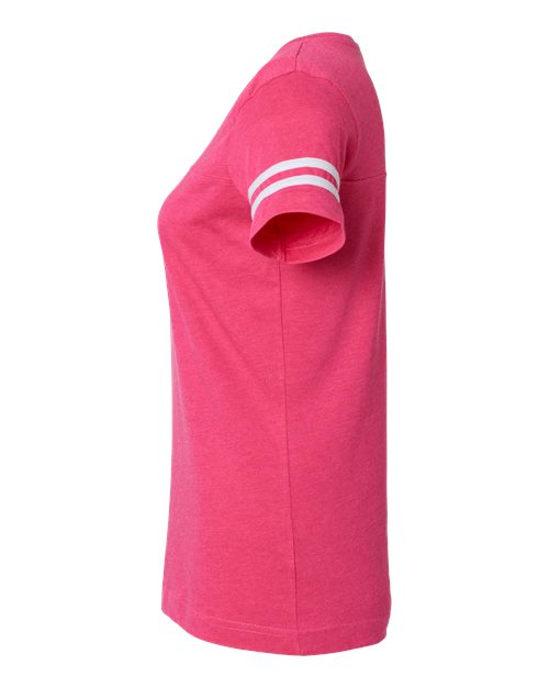 LAT Women's Football V-Neck Fine Jersey Tee 3537