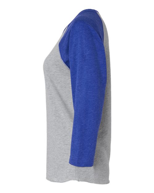 LAT Women's Baseball Fine Jersey Three-Quarter Sleeve Tee 3530