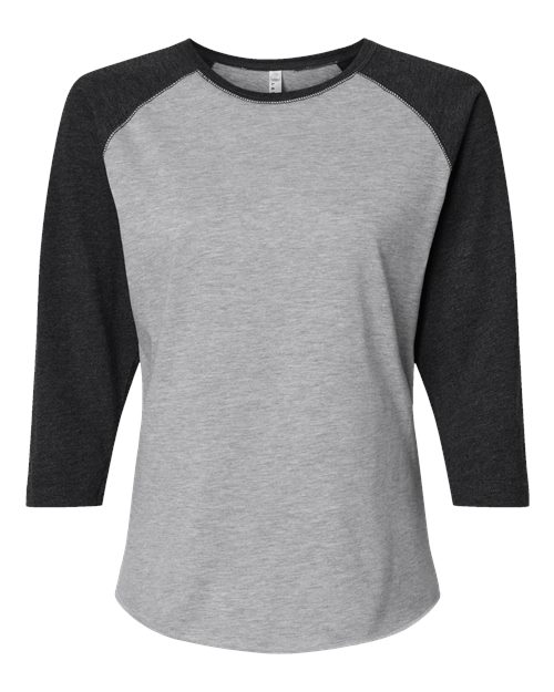 LAT Women's Baseball Fine Jersey Three-Quarter Sleeve Tee 3530