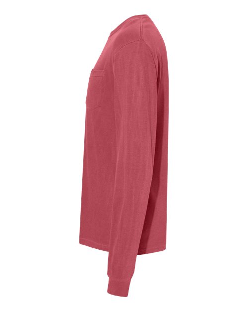 Comfort Colors Unisex Garment-Dyed Heavyweight Long Sleeve Pocket T-Shirt 4410