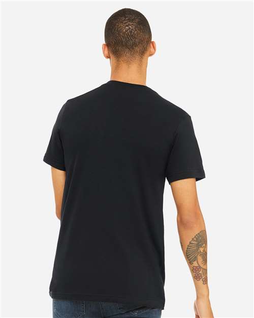 BELLA + CANVAS Unisex Jersey V-Neck Tee 3005 - Vintage Black