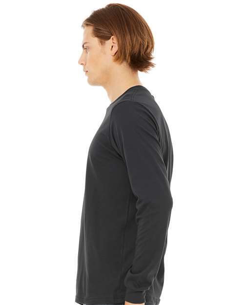 BELLA + CANVAS Unisex Jersey Long Sleeve Tee 3501 - Dark Grey