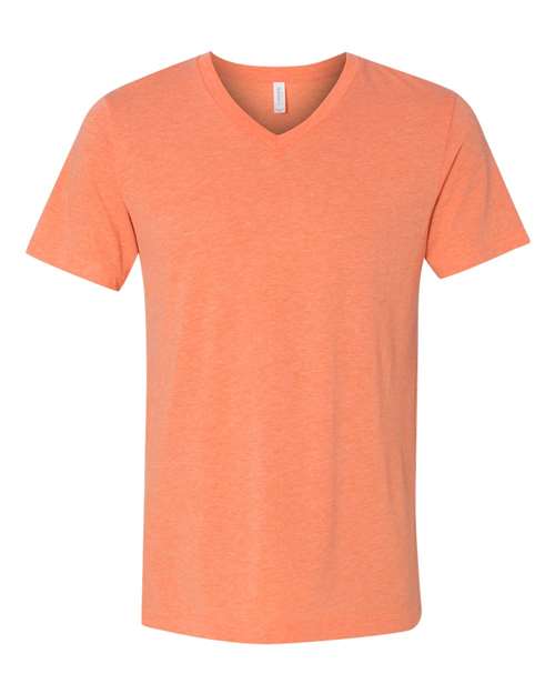 BELLA + CANVAS Unisex Triblend V-Neck Tee 3415 - Orange Triblend