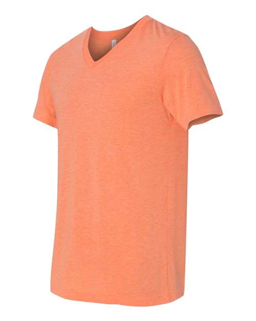 BELLA + CANVAS Unisex Triblend V-Neck Tee 3415 - Orange Triblend