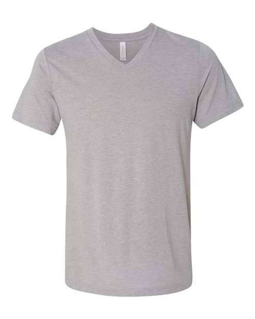 BELLA + CANVAS Unisex Triblend V-Neck Tee 3415 - Athletic Grey Triblend