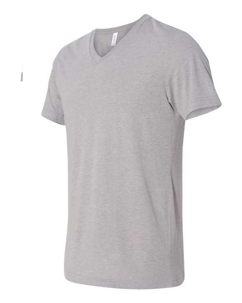 BELLA + CANVAS Unisex Triblend V-Neck Tee 3415 - Athletic Grey Triblend