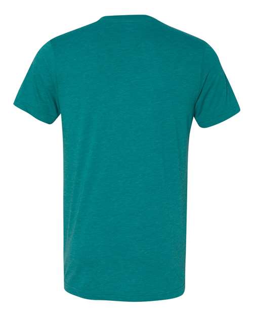BELLA + CANVAS Unisex Triblend V-Neck Tee 3415 - Teal Triblend