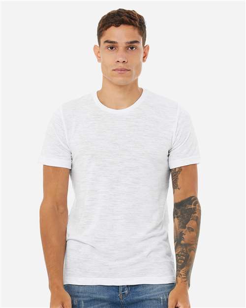 BELLA + CANVAS Unisex Texture Tee 3650 - White Slub