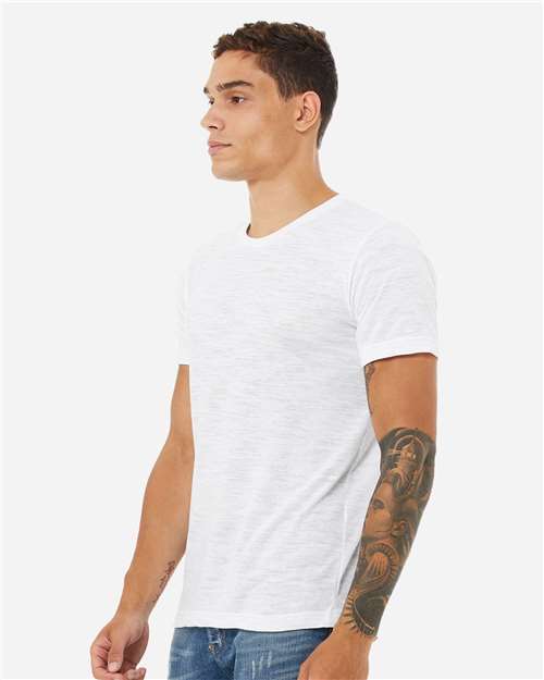 BELLA + CANVAS Unisex Texture Tee 3650 - White Slub