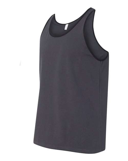 BELLA + CANVAS Jersey Tank 3480 - Dark Grey/ Black