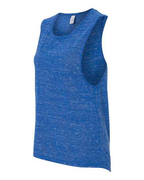 BELLA + CANVAS Women's Flowy Scoop Muscle Tank 8803 - True Royal Marble