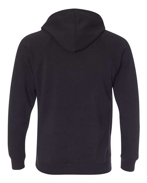 Independent Trading Co. Unisex Special Blend Raglan Hooded Sweatshirt PRM33SBP - Black