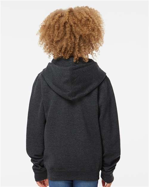 Independent Trading Co. Youth Midweight Full-Zip Hooded Sweatshirt SS4001YZ