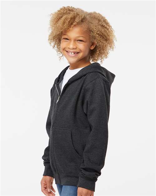 Independent Trading Co. Youth Midweight Full-Zip Hooded Sweatshirt SS4001YZ