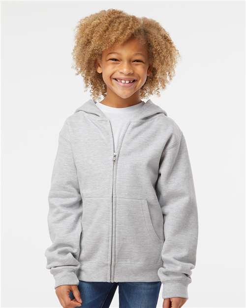Independent Trading Co. Youth Midweight Full-Zip Hooded Sweatshirt SS4001YZ
