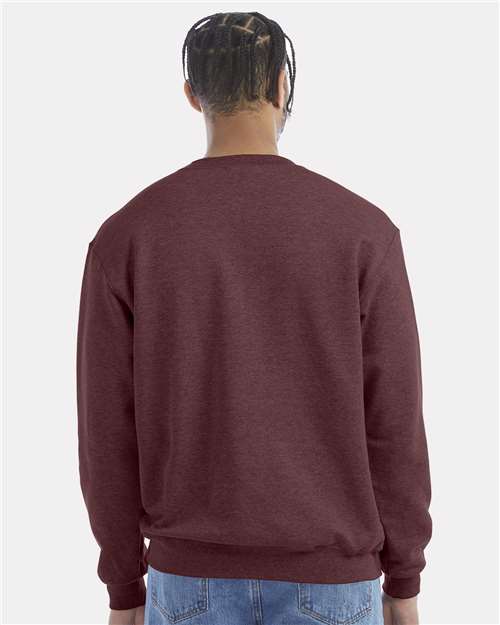 Champion Unisex Powerblend® Crewneck Sweatshirt S600 - Maroon Heather