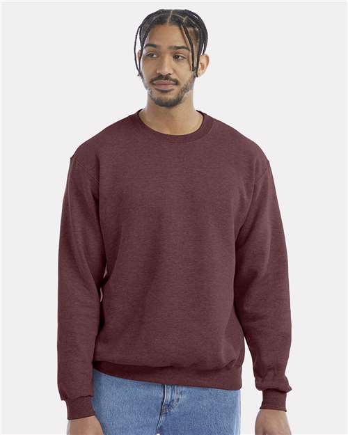 Champion Unisex Powerblend® Crewneck Sweatshirt S600 - Maroon Heather