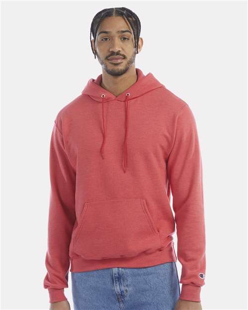 Champion Unisex Powerblend® Hooded Sweatshirt S700 - Scarlet Heather