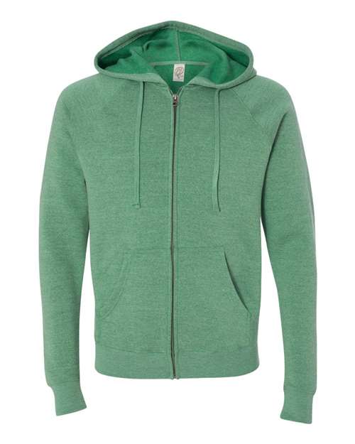 Independent Trading Co. Unisex Special Blend Raglan Full-Zip Hooded Sweatshirt PRM33SBZ
