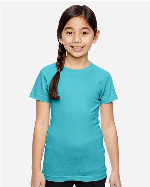 LAT Girls' Fine Jersey Tee 2616 - Caribbean
