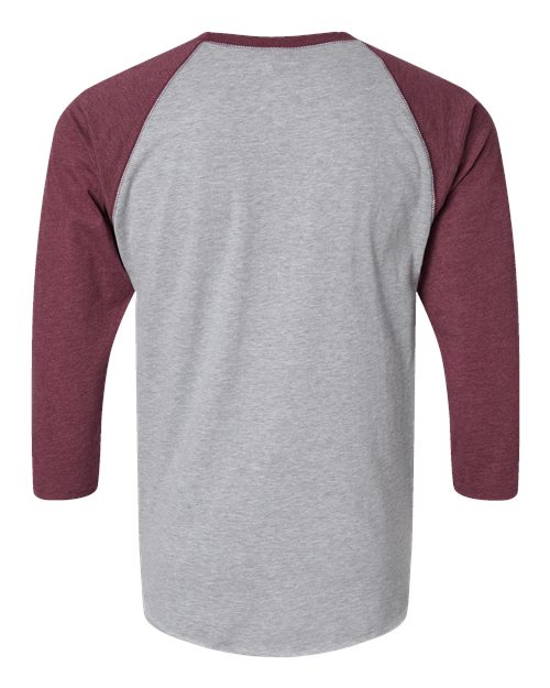 LAT Men's Baseball Fine Jersey Three-Quarter Sleeve Tee 6930