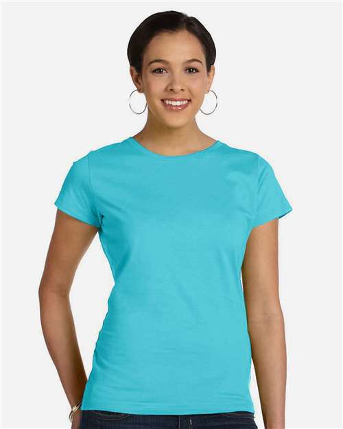 LAT Women's Fine Jersey Tee 3516 - Caribbean