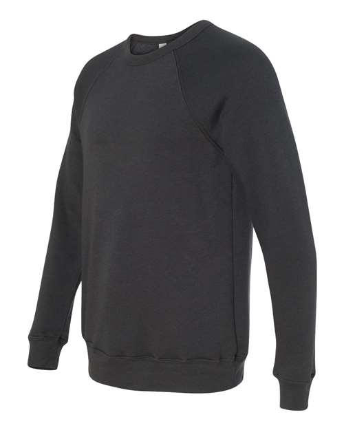 BELLA + CANVAS Unisex Sponge Fleece Raglan Crewneck Sweatshirt 3901 - Dark Grey