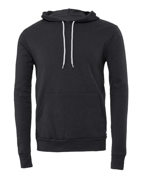 BELLA + CANVAS Unisex Sponge Fleece Hoodie Sweatshirt 3719 - Dark Grey