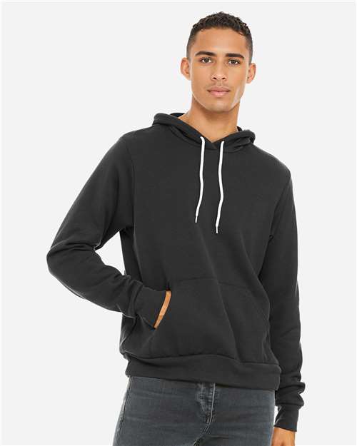 BELLA + CANVAS Unisex Sponge Fleece Hoodie Sweatshirt 3719 - Dark Grey