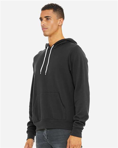 BELLA + CANVAS Unisex Sponge Fleece Hoodie Sweatshirt 3719 - Dark Grey