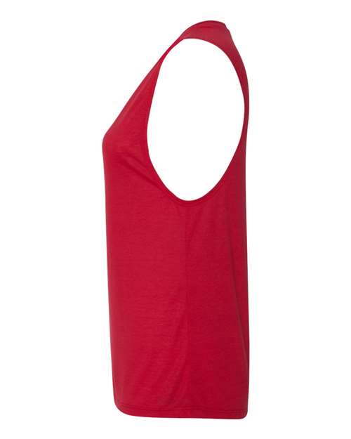 BELLA + CANVAS Women's Flowy Scoop Muscle Tank 8803 - Red