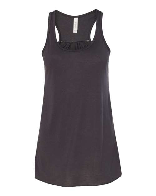 BELLA + CANVAS Women's Flowy Racerback Tank 8800 - Dark Grey