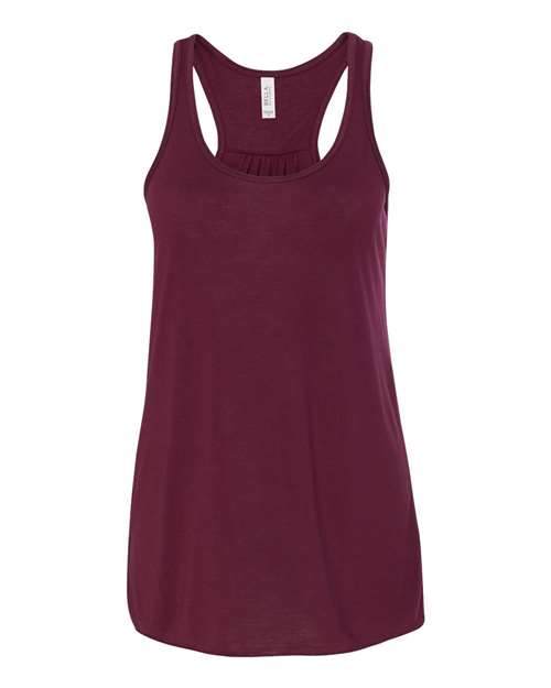 BELLA + CANVAS Women's Flowy Racerback Tank 8800 - Maroon