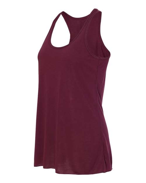 BELLA + CANVAS Women's Flowy Racerback Tank 8800 - Maroon