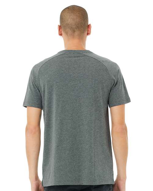 BELLA + CANVAS Men's Heather CVC Raglan Tee 3201
