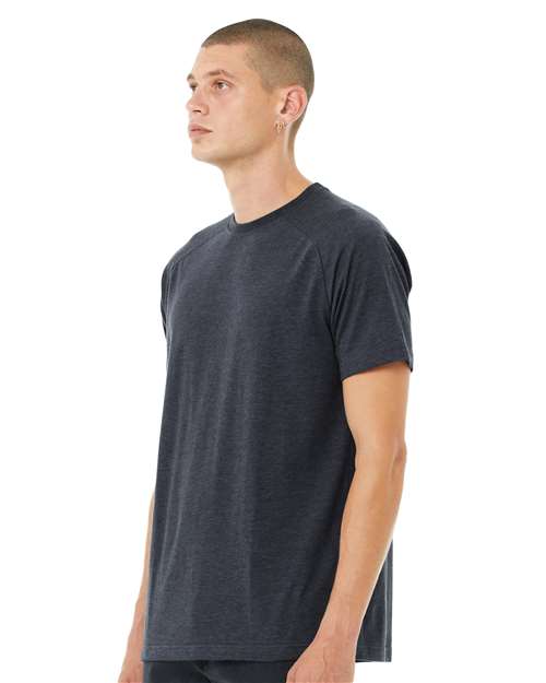 BELLA + CANVAS Men's Heather CVC Raglan Tee 3201