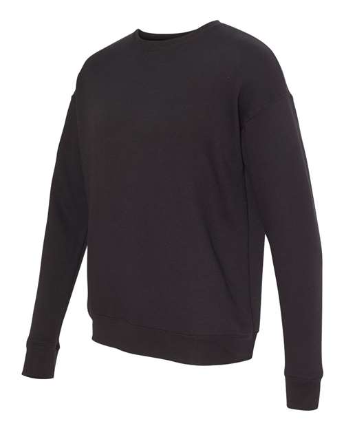 BELLA + CANVAS Unisex Sponge Fleece Drop Shoulder Crewneck Sweatshirt 3945 - Black