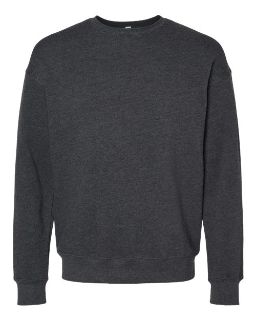 BELLA + CANVAS Unisex Sponge Fleece Drop Shoulder Crewneck Sweatshirt 3945 - Dark Grey Heather