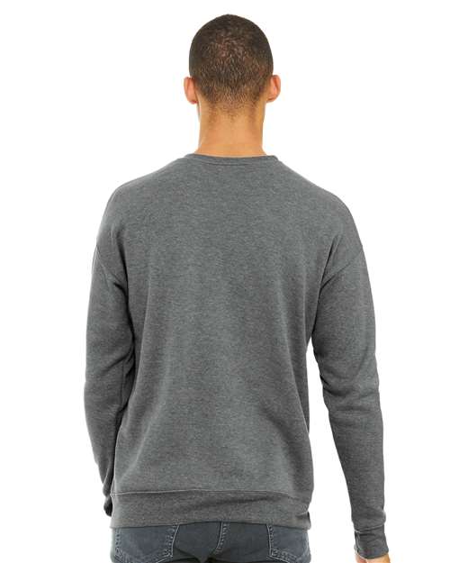 BELLA + CANVAS Unisex Sponge Fleece Drop Shoulder Crewneck Sweatshirt 3945 - Deep Heather
