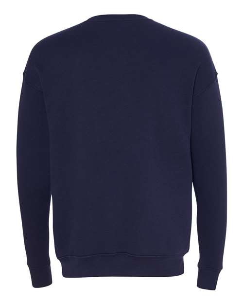 BELLA + CANVAS Unisex Sponge Fleece Drop Shoulder Crewneck Sweatshirt 3945 - Navy