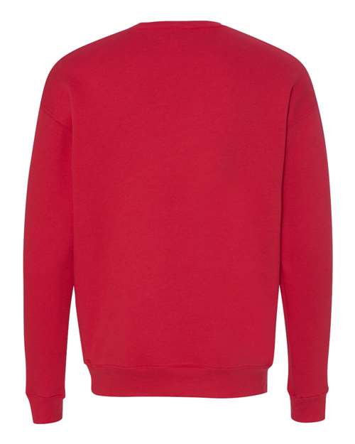 BELLA + CANVAS Unisex Sponge Fleece Drop Shoulder Crewneck Sweatshirt 3945 - Red