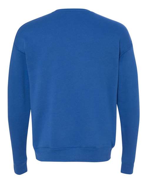 BELLA + CANVAS Unisex Sponge Fleece Drop Shoulder Crewneck Sweatshirt 3945 - True Royal