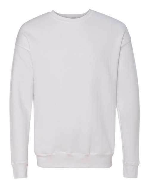 BELLA + CANVAS Unisex Sponge Fleece Drop Shoulder Crewneck Sweatshirt 3945 - White