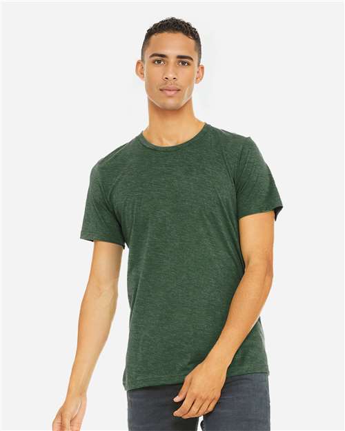 BELLA + CANVAS Triblend Tee 3413 - Grass Green Triblend