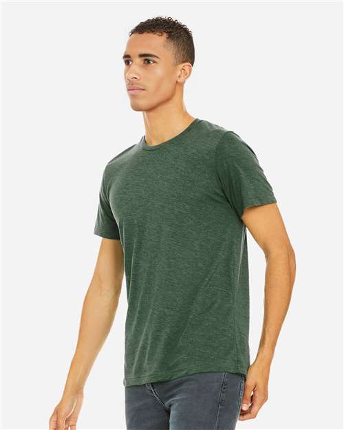 BELLA + CANVAS Triblend Tee 3413 - Grass Green Triblend