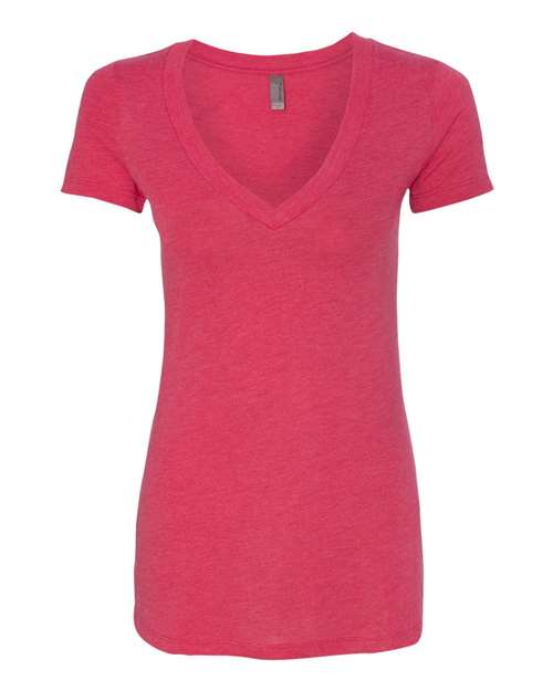 Next Level Women’s Triblend Deep V-Neck T-Shirt 6740