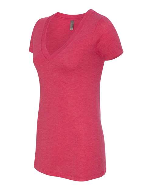 Next Level Women’s Triblend Deep V-Neck T-Shirt 6740