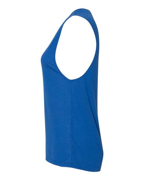 BELLA + CANVAS Women's Flowy Scoop Muscle Tank 8803 - True Royal